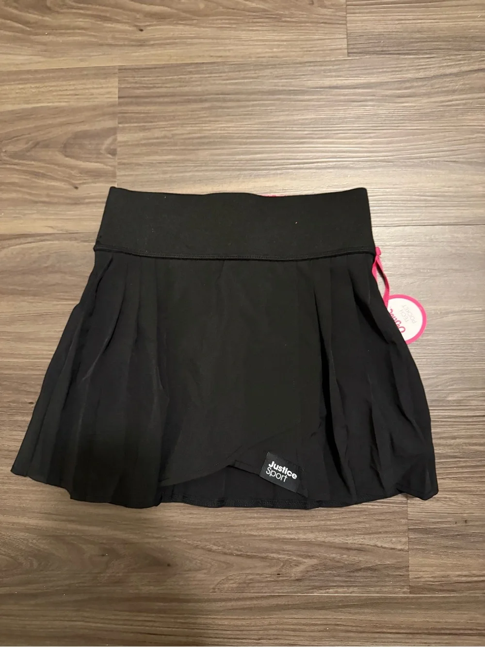 Justice Black Pleated Sport Skort size XS 5/6-NWT